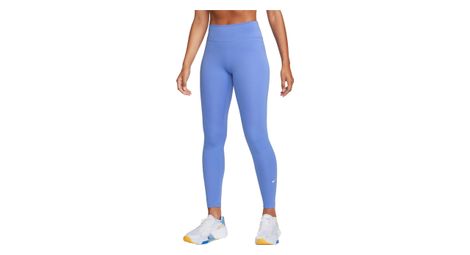 Nike dri-fit one donna blu long tights l