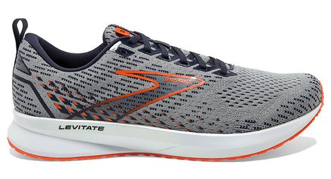 Chaussures de running brooks levitate 5 gris orange