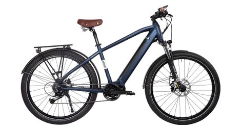 Vélo de ville électrique bicyklet raymond shimano acera 9v 504 wh 27.5 bleu matt night