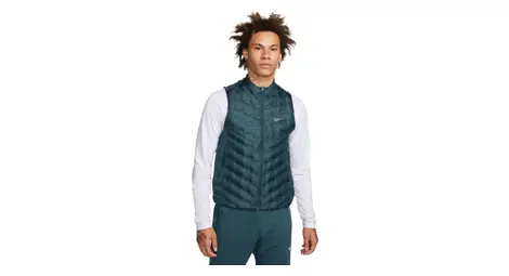 Nike therma-fit adv aeroloft green sleeveless thermal jacket