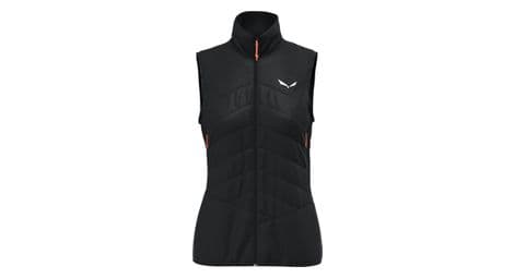 Chaqueta sin mangas salewa ortles hybrid tirolwool responsive negra para mujer