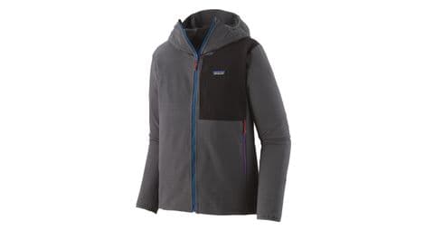 Patagonia r1 techface hoody softshell jacket grey l