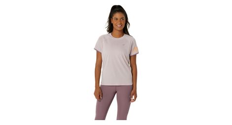 Maglia a maniche corte asics run icon pink da donna