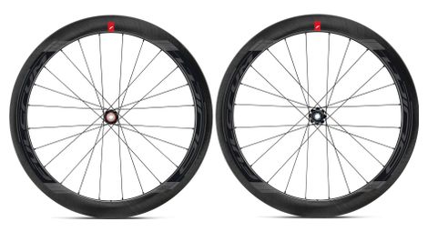 Paire de roues fulcrum wind 55 carbon disc 12x100 12x142 mm centerlock