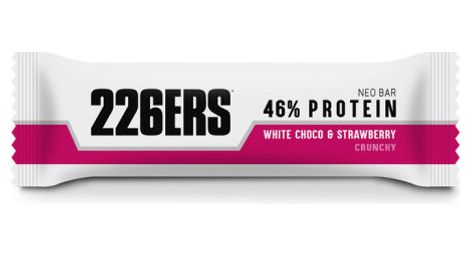 Barre proteinee 226ers neo 46 protein chocolat blanc fraise 50g