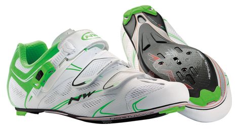 Northwave 2015 paire de chaussures route sonic tech srs blanc vert