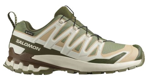 salomon xa pro 3d v9 gtx trail shoes green beige men s