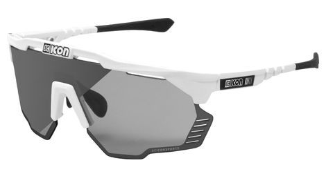 Scicon sports aeroshade kunken lunettes de soleil de performance sportive (scnpp silver fotocromic/luminosité blanche)