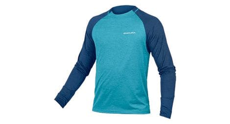 Maglia endura singletrack atlantic blue a manica lunga