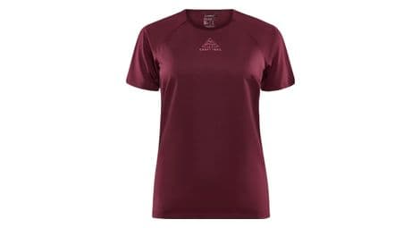 Craft pro trail women's short sleeve jersey bordeaux