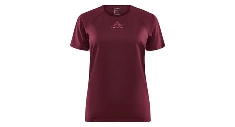 craft pro trail women s short sleeve jersey bordeaux
