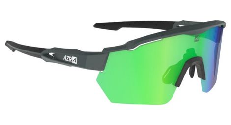 Race rx mat carbon/zwarte bril / groene hydrofobische lens