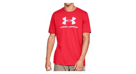 T-shirt rouge homme under armour logo