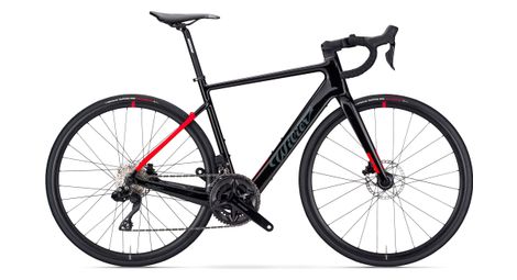 Bicicleta eléctrica de carretera wilier triestina garda hybrid shimano 105 di2 12s 250 wh 700 mm negro rojo