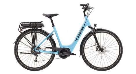 Vélo de ville électrique trek verve+ 2 lowstep bosch 300wh shimano altus 9v azure 2023