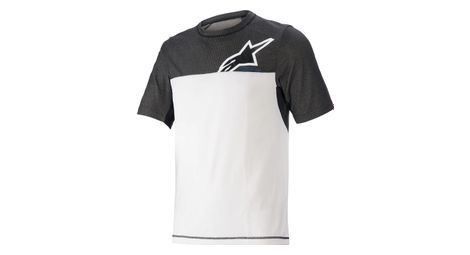 Maillot alpinestars alps 8 v2 manga corta blanco negro