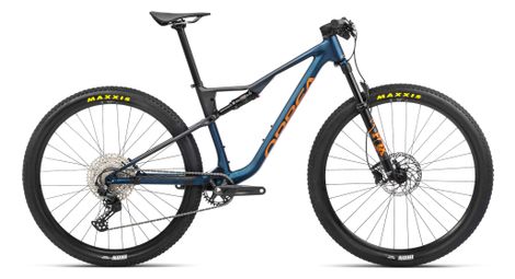 Orbea oiz h30 full suspension mtb shimano deore 12s 29'' moondust blue leo orange 2023