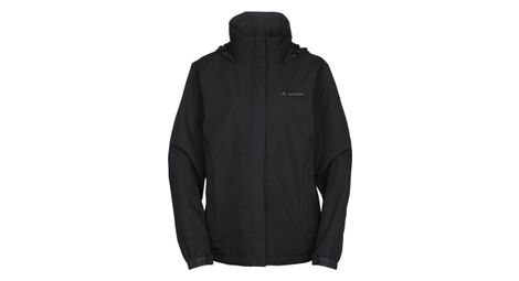 Chaqueta impermeable ligera vaude escape para mujer negra