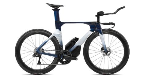 Orbea ordu m20iltd triatlonfiets shimano ultegra di2 12s 700 mm blauw koolstof zicht moondust 2024