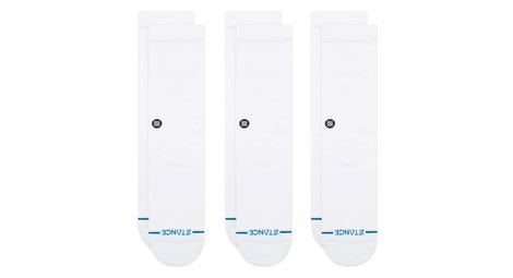 Calzini Stance Icon Crew bianchi (3 paia)