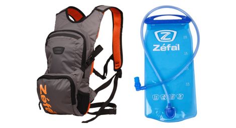 Sac hydratation zefal z hydro xc gris orange poche a eau zefal 2 l