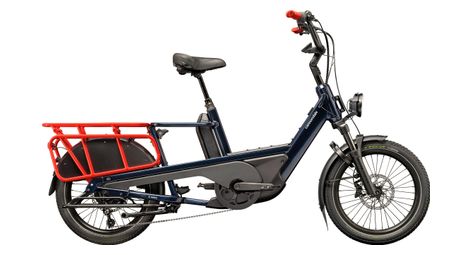 Cannondale cargowagen neo 1 elektrische longtail cargo bike enviolo hd 725wh 20'' blauw