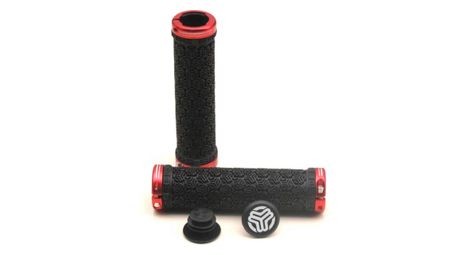 Sb3 paire de grips logo lock on noir rouge