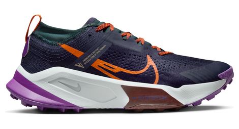 Nike zoomx zegama trail running schuh blau violett orange 45.1/2