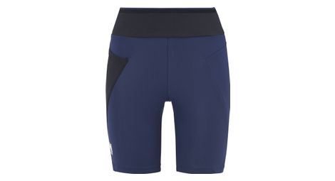 Pantalón corto de trail para mujer mijo intense de cintura alta azul