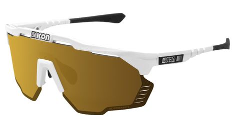 Scicon sports aeroshade kunken lunettes de soleil de performance sportive (scnpp multimireur bronze/luminosité blanche)