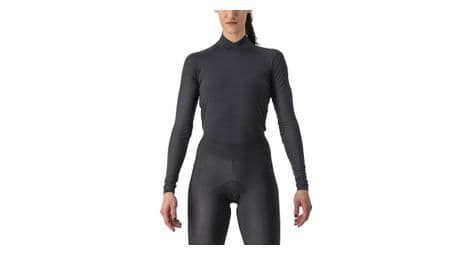 Castelli women's longeus bandito wool under jersey black