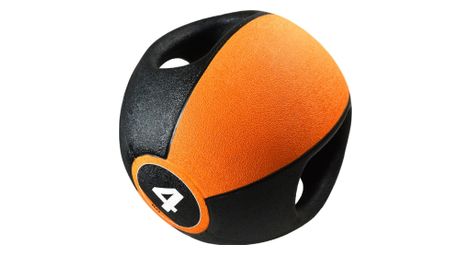 Pure2improve ballon medicinal avec poignees 4 kg orange