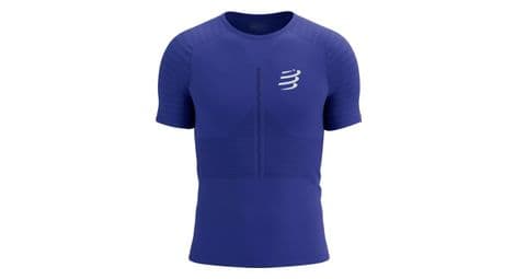 Maillot manches courtes compressport racing bleu