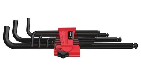 Wera-jeu de clés allen coudées métriques, blacklaser-950/9 hex-plus 6