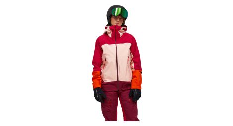 Veste imperméable peak performance vislight gtx c-knit rose femme