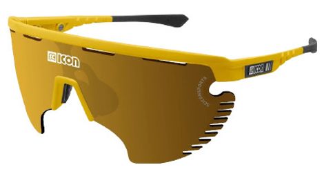 Lunettes scicon aerowing lamon jaune brillant bronze miroir