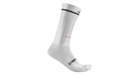 Chaussettes castelli fast feet 2 blanc