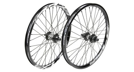 Paire de roues bmx excess xlc-1 pro 20 | 10 mm | 36 trous noir