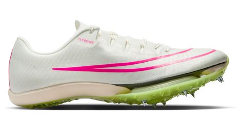 Unisex nike air zoom maxfly spikes-leichtathletik weiß rosa gelb 45.1/2