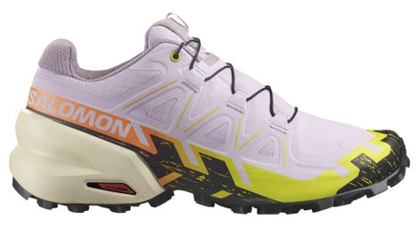 Chaussures de trail running femme salomon speedcross 6 violet jaune