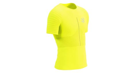 Maillot manches courtes compressport racing jaune