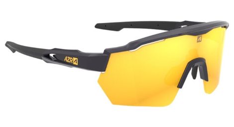 Lunettes azr race rx noir verni / écran hydrophobe or