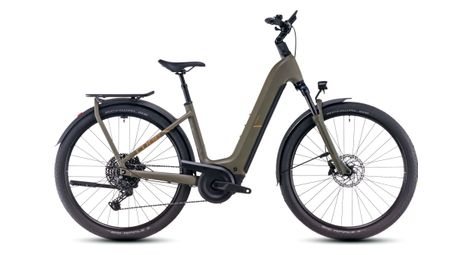 Cube kathmandu hybrid pro 800 easy entry electric hybrid bike shimano cues 11s 800 wh 700 mm dusty olive green 2025