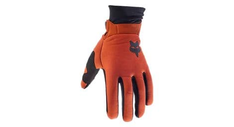 Guantes fox defend thermo naranja