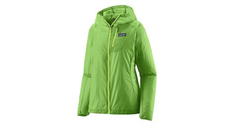 Chaqueta de manga larga patagonia houdini verde para mujer