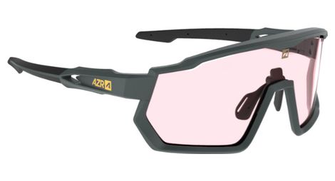 Azr kromic pro race rx matte carbon/black / pink photochromic lens