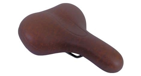 Selle de vélo 25 x 21 cm élastomère brun foncé