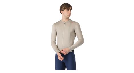 Maillot de manga larga castelli espresso hombre beige negro