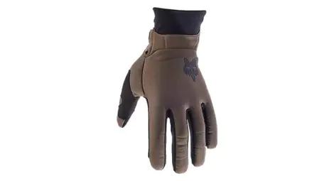 gants fox defend thermo brun