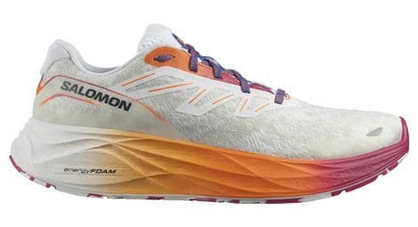 Zapatillas de running salomon aero glide 2 blanco naranja violeta hombre 48